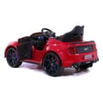 thumbnail image 3 of Ford Mustang GT Kids 24V Electric Ride-On Car w R/C Parental Control Remote, LED Foam wheels + Underbody LED Kit, MP3 + Wireless Music Streaming, Car Cover, Vegan Leather Seat, 3 of 10