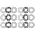 thumbnail image 1 of Rodamientos de rodillos de aguja de empuje Uxcell de acero cromado con arandela 10mm x 24mm x 2mm 6, 1 of 6