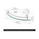 thumbnail image 2 of Organizador de baño de instalación resistente, estante de ducha de esquina de vidrio templado montado en la pared para espacios compactos con acero inoxidable a prueba de óxido y vidrio de seguridad, 2 of 5