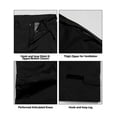 thumbnail image 3 of Little Donkey Andy Men's High-Performance Waterproof Rain Pants Lightweight Breathable Golf Hiking Pants Black Size M, 3 of 6