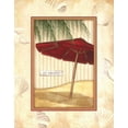 thumbnail image 2 of Laliberte, Andrea 12x14 Gold Ornate Wood Framed with Double Matting Museum Art Print Titled - Parasol Club I, 2 of 4
