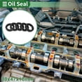 thumbnail image 2 of Unique Bargains Universal Oil Seal TC Double Lip W Steel Spring Seal Ring Rotary Shaft Seal High Pressure NBR Rubber Black 5 Pcs 30x47x10mm, 2 of 7