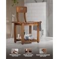 thumbnail image 2 of Silla de ducha BLUEWEST de 23,4 pulgadas con respaldo de 204 kg, soporte Acacia, 2 of 7