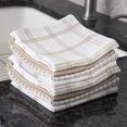 thumbnail image 5 of T-FAL Coordinating Flat Waffle Weave Dish Cloth Set, 94859 - Sand - 100% Pure Cotton - 8Pk - 12 in. x 13 in., 5 of 6
