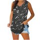 thumbnail image 2 of mfyjkho Camisetas Sin Mangas Para Mujer, Blusa Informal Holgada Con Cuello En V Y Estampado Para Mujer Tops Elegantes Para Mujer L, 2 of 6