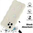 thumbnail image 2 of Compatible with iPhone 13 Pro 6.1" 2021 Silicone 3D Love Heart Phone Case, Colors Love Heart Wavy Frame Full Protection for iPhone 13 Pro Soft TPU Shockproof Phone Cover for Women Girls, 2 of 6
