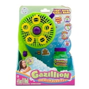 Gazillion Light Show Bubble Wand LED Bubble Blower Toy for Kids with Non Toxic Solution, Continuous Bubbles and Colorful Light Effects