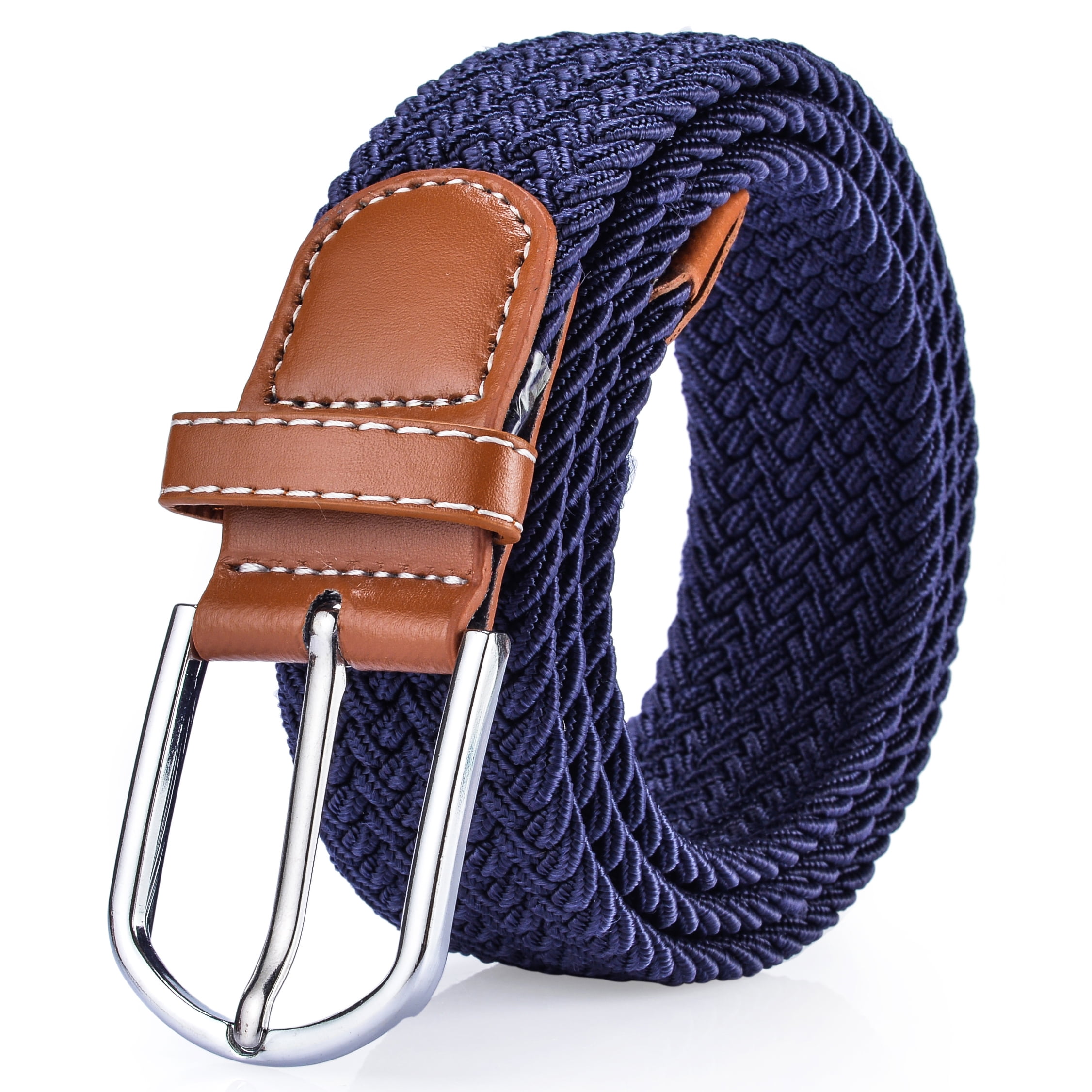 As You Like It - Women's Casual Belt Braided Polyester Elastic Stretch ...