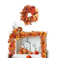 thumbnail image 4 of Otoño Garland Falsas Hoja Arce Artificial 5.7 Pies para La Cena Acción Gracias Chimenea, 4 of 9