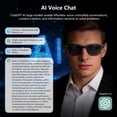 thumbnail image 4 of Blackview AI Smart Glasses with 1080P Camera & Polarized Lenses, Built-in Voice Assistant, Real-Time Translation, Photo/Video Recording - Compatible with ChatGPT (Photochromic lenses), 4 of 16