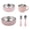 lotus root powder, variant on 5 Piece Baby Bowls With Suction and Lids | Toddler Bowl Set with 1 large bowl, 1 small bowl, 1 fork, 1 spoon, 1 cup