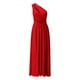 thumbnail image 4 of Vestido largo de fiesta con un hombro y estampado floral para mujer - Vestido con abertura para fiestas y celebraciones - Poliéster ligero - Elegante vestido de verano, 4 of 7