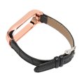 thumbnail image 4 of Bracelet de Remplacement, Installation Facile Bracelet de Montre Connexion Sans Couture Cadre Protecteur en Cuir PU Moderne Réglable pour Hommes Femmes pour Randonnée Noir, Noir Argent, Noir, 4 of 8