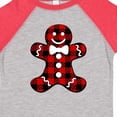 thumbnail image 4 of Inktastic Buffalo Plaid Gingerbread Man Boys or Girls Toddler T-Shirt, 4 of 5
