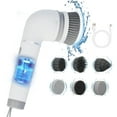 thumbnail image 1 of Cepillo De Limpieza Con 6 Cabezales Reemplazables, Fregador De Mano Para Bañeras, Pisos, Paredes, Azulejos De Cerámica, Inodoros, Agarre Antideslizante Y Rotación De 360 Grados.,Vsgery, 1 of 3