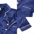 thumbnail image 3 of HuaAngel Boys Girls Short Sleeve Pajama Set 4-Piece Cool Soft Breathable Sleepwear Sizes 2-13, 3 of 7