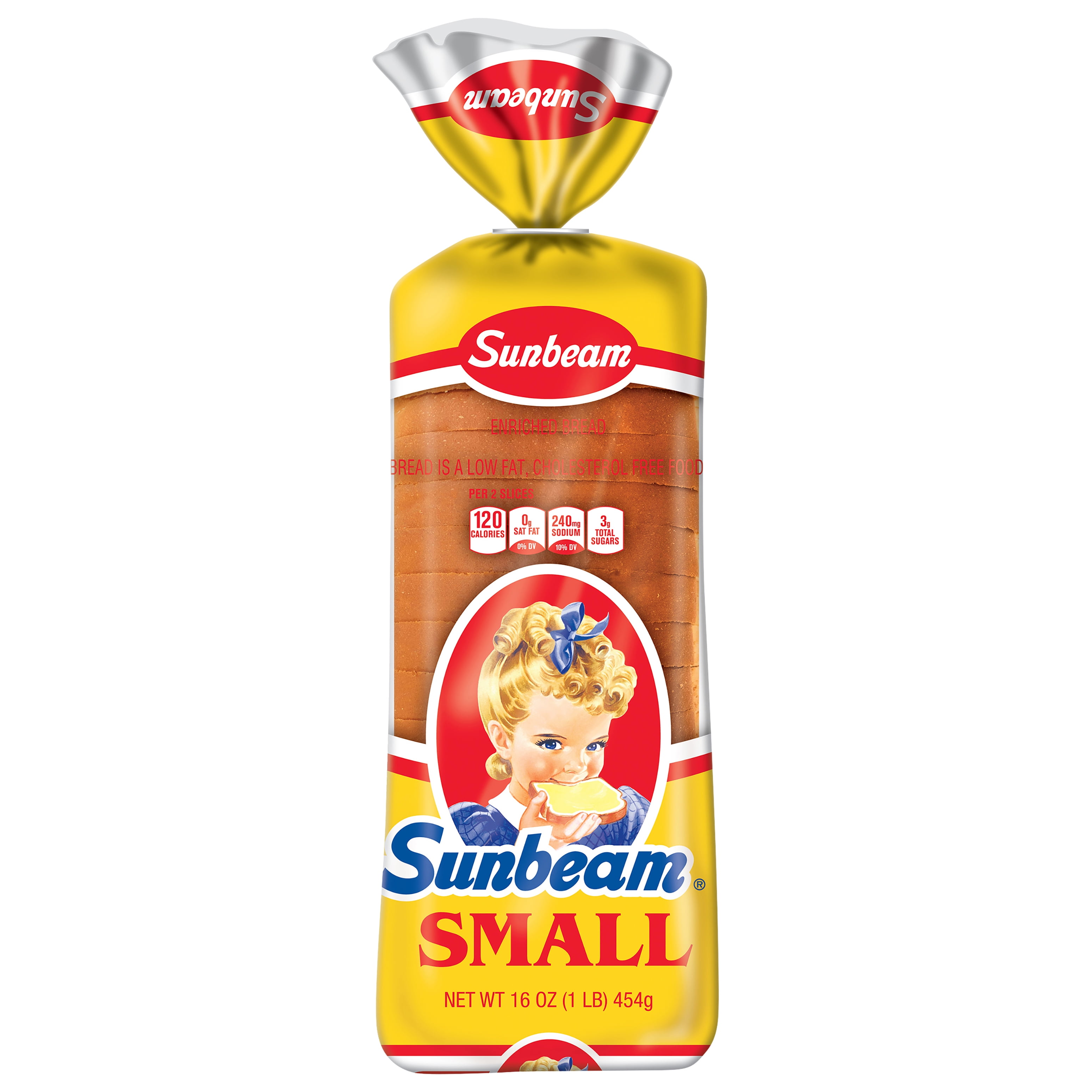 Sunbeam Small White Bread, Sandwich Bread Loaf, 16 oz