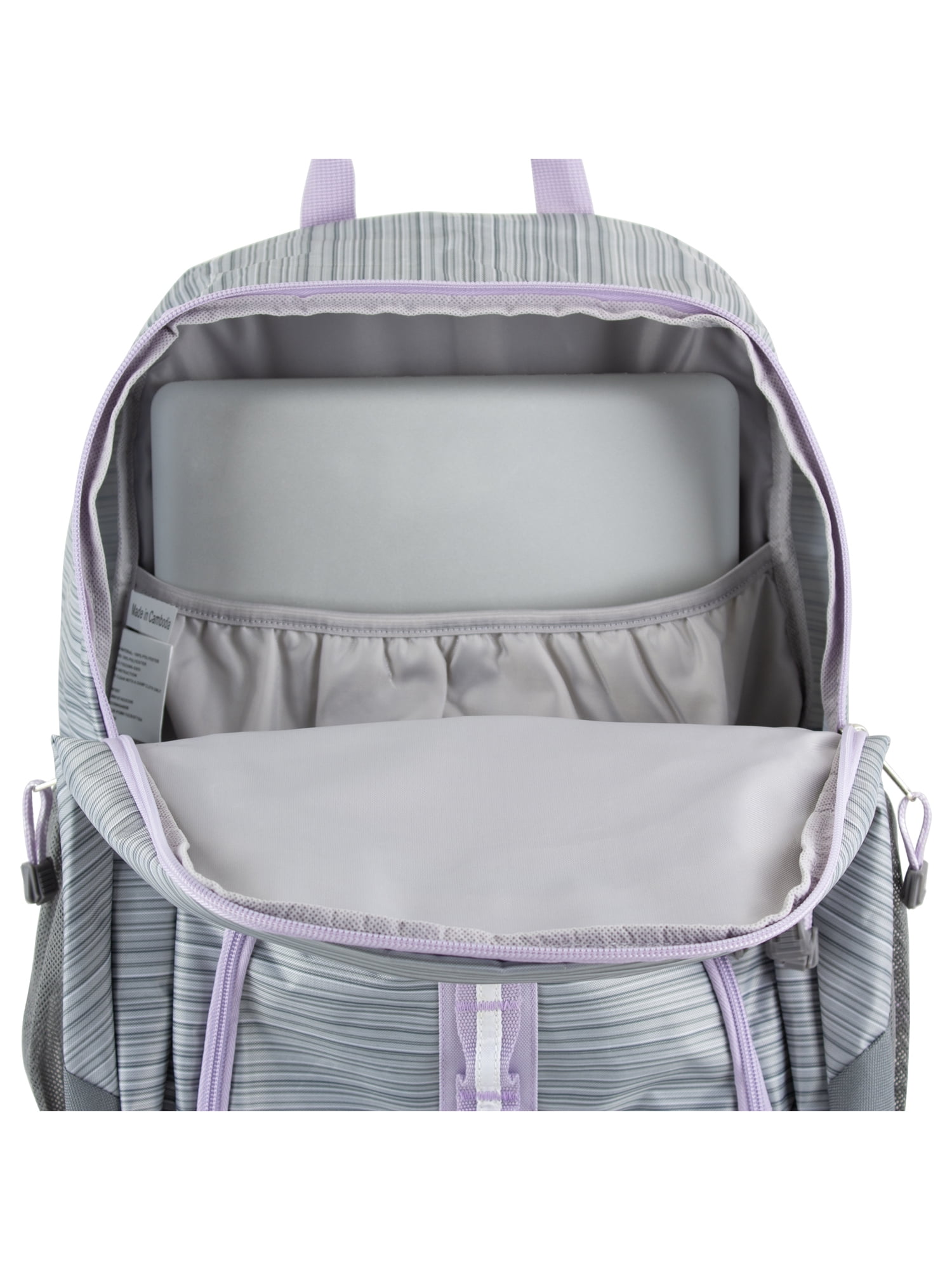 Eastsport Unisex Rally Sport 2.0 Backpack, Grey Pinstripe