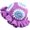 Purple, variant on Crochet Bucket Hat Women Flower Trendy Knit Floppy Ruffled Cute Boho Beanies Outdoor Travel Fishing Hat