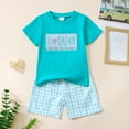 thumbnail image 5 of Toddler Baby Boy Clothes Summer Short Sleeve T Shirt and Shorts Cute Baby Boy Outfits Clothing Set, 5 of 7