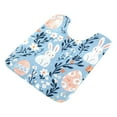 thumbnail image 7 of Yayeee Bath Rug for Bathroom Floor Non Slip Contour Fluffy Soft Absorbent Mat, 20"x24", Floral Easter Rabbits, 7 of 7