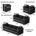 thumbnail image 3 of Organizador para Maletero de Coche, Organizador para maletero convertible grande, 3 compartimentos, con Bolsa Isotérmica a Prueba de Fugas, 3 of 9