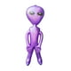 thumbnail image 3 of Alien inflable, figuras inflables globo alienígena, juguete para niños adultos inflar juguetes alienígenas accesorios para suministros de fiesta de Púrpura, 3 of 8