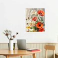 thumbnail image 3 of ONETECH Poppy Flower Canvas Wall Art Red Floral Picture Print Rustic Poppies Painting Poster Large Living Room Decor Frame 16x20 in, 3 of 5