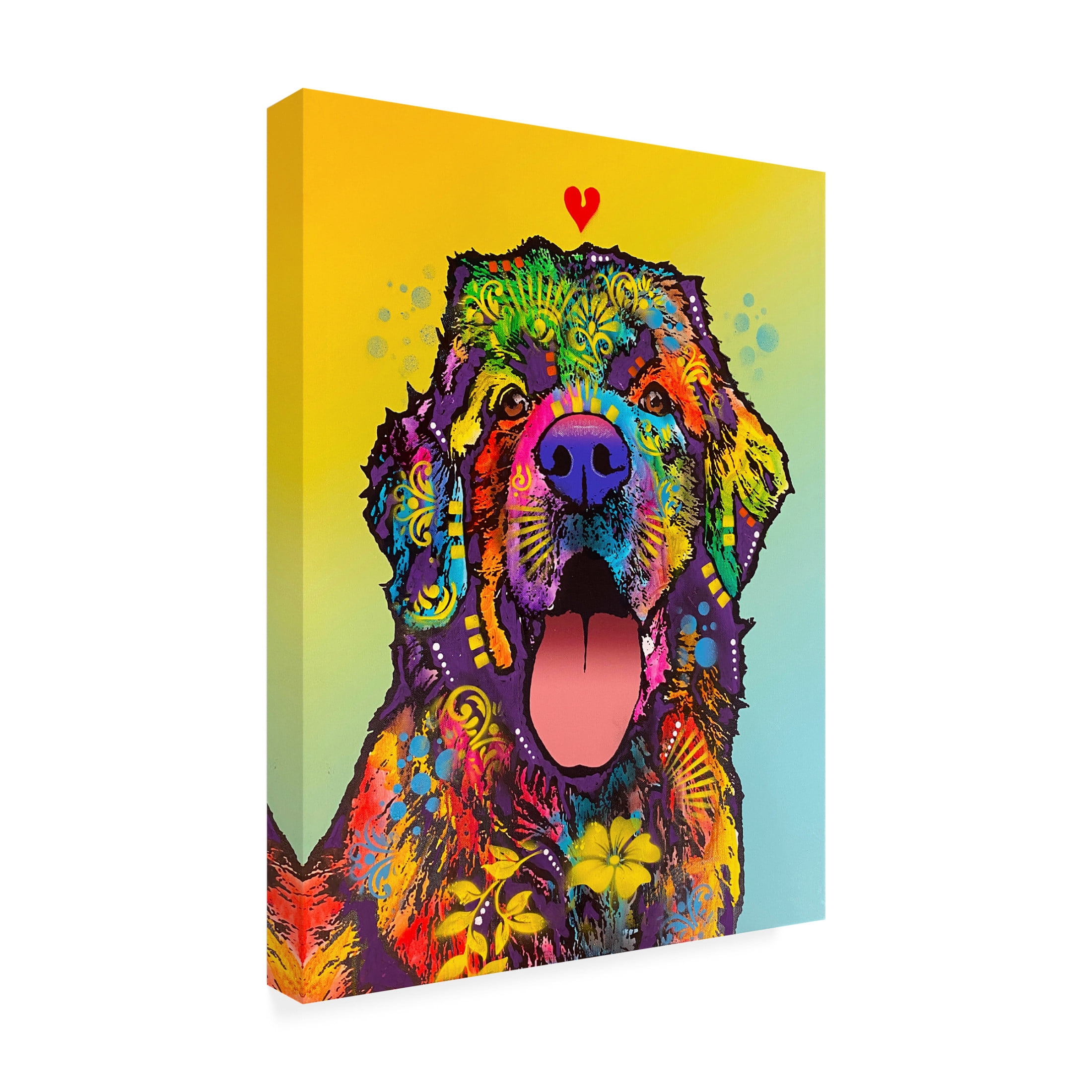 Canvas Wall Art - Dean Russo- Exclusive 'Tell Tale Heart' Wall Art for Living Room, Bedroom, or Office Décor by Trademark Fine Art - 35 x 47 Inches