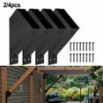 thumbnail image 4 of ZHZFKQ 2026 New Pergola Brackets 45 Degree Angle Support Heavy Duty Connector for 2X4 Wood Posts for Pergola, Deck, Gazebo, Garden, Patio, 4 of 7