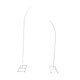 thumbnail image 5 of Soporte para arco de boda con parte superior curvada, soporte para telón de fondo para despedidas de soltera de Año Nuevo. Blanco, 5 of 9