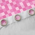 thumbnail image 4 of Homewish Cute Pink Plaid Blackout Curtains Set of 2 (52x84 Each) for Kids, Vintage Game Abstract Window Curtains, Kawaii Square Rectangle Curtains and Drapes, Blackout Curtains Home Decor, 4 of 6