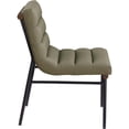 thumbnail image 4 of Meridian Furniture Burke Olive Vegan Leather Dining Chair (Set of 2), 4 of 7