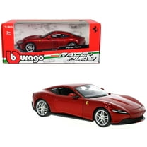Ferrari Roma Red Metallic "Race   Play" Series 1/24 Diecast Model Car by Bburago