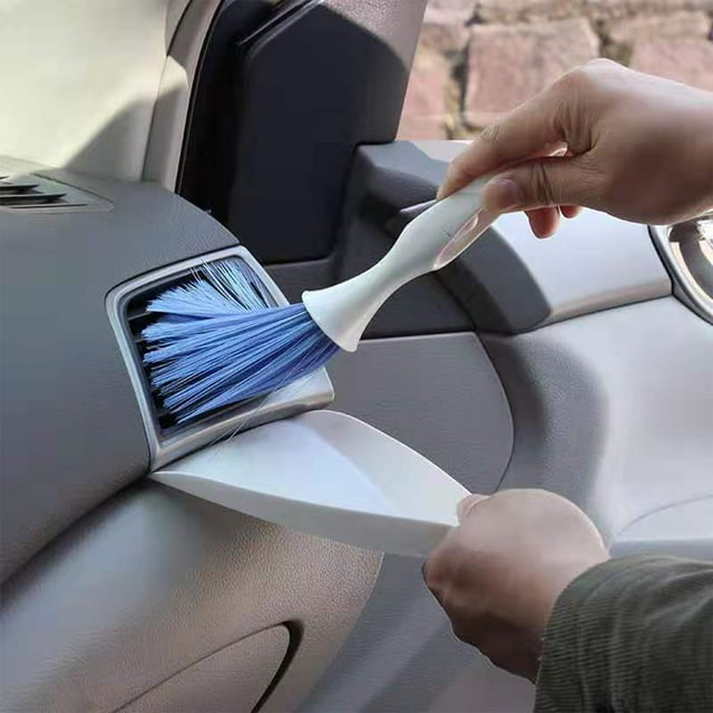Jusqu'à 50 % de Réduction! Aqestyerly Pièces Auto Nettoyage de Sortie de Climatisation de Voiture, Outils de Nettoyage Intérieur de Voiture, Brosse à Poils Doux