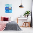 thumbnail image 2 of Stupell Industries Blue Glam Chill Pill Graphic Art Gallery Wrapped Canvas Print Wall Art, Design by Daphne Polselli, 2 of 7