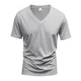 thumbnail image 5 of Men's T-Shirts V-Neck Short Sleeve T Shirt Casual Summer Workout Athletic Breathable Tee, 5 of 8