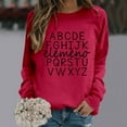 thumbnail image 2 of Women's Hoodless Sweatshirt Elemeno Kindergarten Teacher Long Sleeve Educational Pullover Tops for Early Learning Fashion, 2 of 4