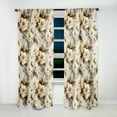 thumbnail image 3 of Designart "Ethereal Flourishing Rococo II" Floral Blackout Curtain Single Panel, 3 of 4