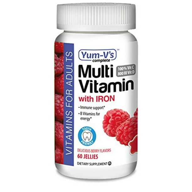 YumV's Multivitamin with Iron for Adults, 60 Count