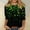 Green, variant on FDGIU ‌‌‌‌‌‌‌Women's St. Patrick's Day Graphic Tee - Short Sleeve Crew Neck Comfort Fit Shamrock Print