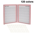 thumbnail image 1 of Modelo de arte de uñas, 120 colores, muestra de uñas con incrustaciones, tarjeta de diseño de práctica, juego de salón de arte de uñas, tarjeta de colores de uñas, 1 of 8