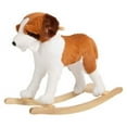 thumbnail image 7 of Happy Trails Rocking Horse - Plush Dog Animal Rocker for Ages 3 and up, Brown and White, 7 of 7