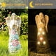 thumbnail image 4 of Estatua De Jardín De Ángel, Escultura De Ángel Con Luces Solares, Adornos De Jardín De Resina Para Patio, Césped, Patio Trasero Methold HA035409-00, 4 of 6