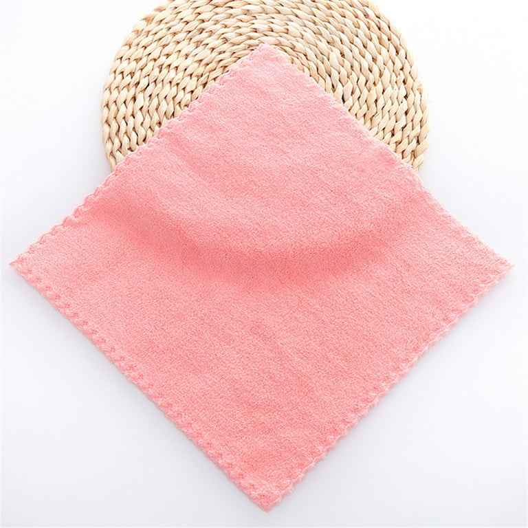 5pcs Wash Towel Square No Fading Square Dish Rag Quick Drying