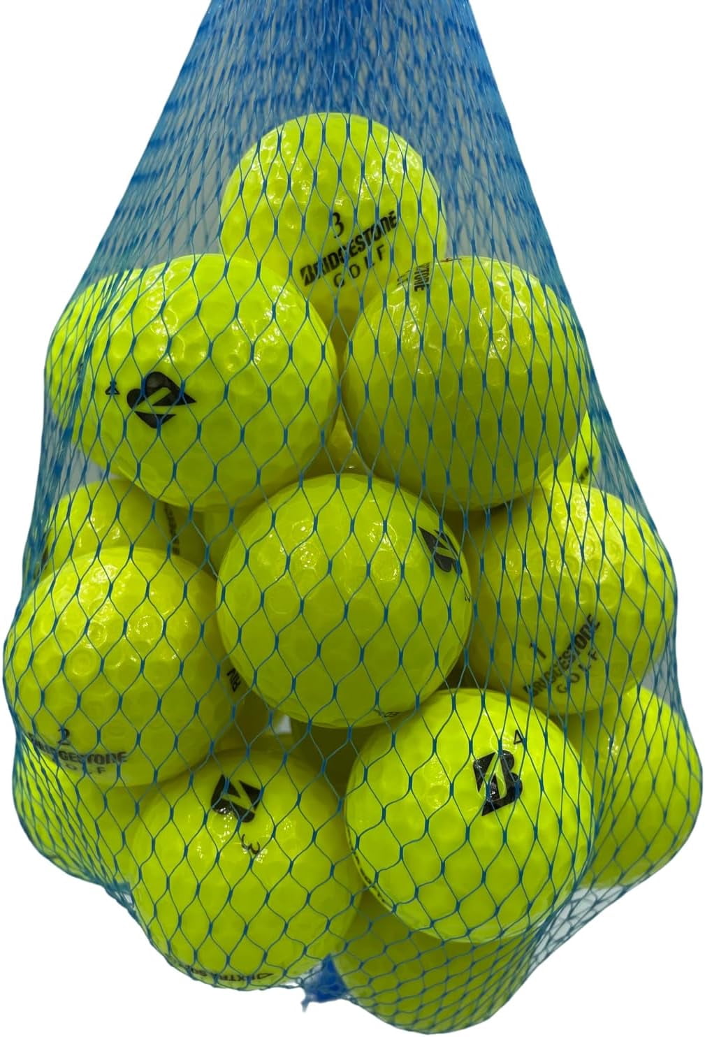 Golf Ball Planet - Bridgestone Mix Recycled Golf Balls (24 Pack, 5A/Mint, Yellow)