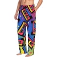 thumbnail image 6 of Naloa Vintage Audio Cassettes Pajama Pants Men, PJ Bottoms, Sleep & Lounge Pants-X-Large, 6 of 6