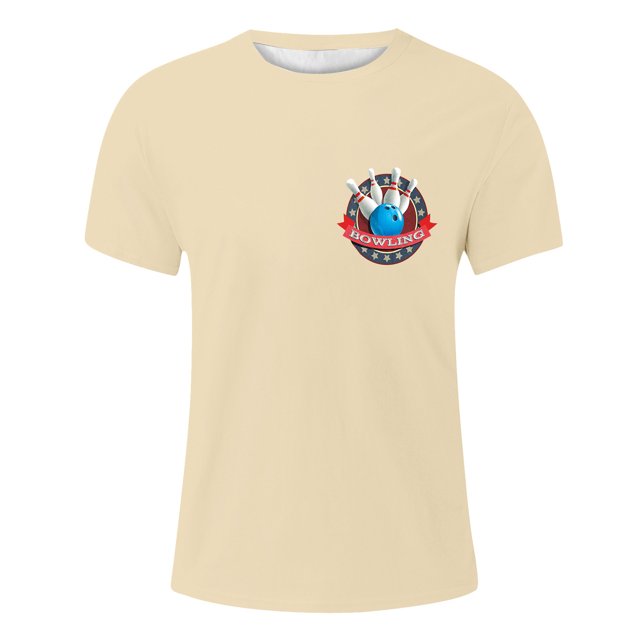 Huesdet T-Shirts Graphiques pour Hommes en Coton à Manches Courtes, T-Shirt Classique Décontracté à Col Rond Uni pour Hommes (Beige, G)