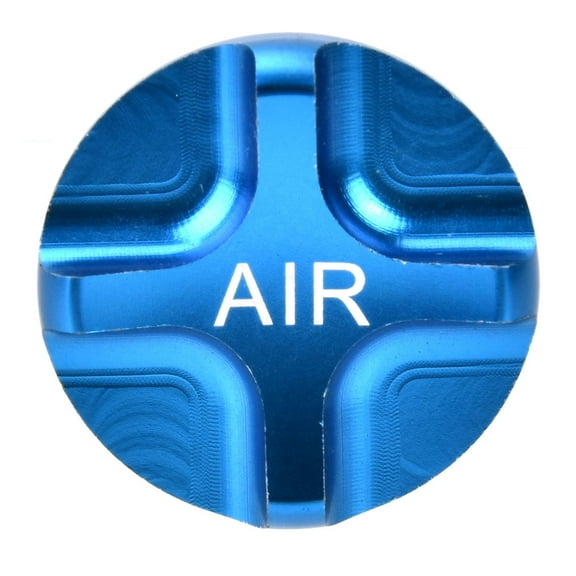 Aluminium Alloy Bicycle Suspension Fork Front Airtight Valve Cover Bike Accessory(blue)