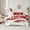 Red White, variant on Homewish Kids Teens Christmas Gingerbread Man Twin Bedding Sets 7-Piece,Pink Geometric Stripes Bedding Comforter Set Microfiber,Xmas Candy Cane Breathable Sheet Sets,Ultra Soft Home Decor,Reversible